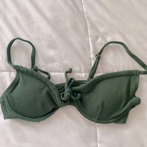 Toluca Swim Angelina Top - Palm Hybrid Rib